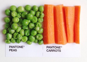 David Schwen Pantone Pairings Project peas and carrots